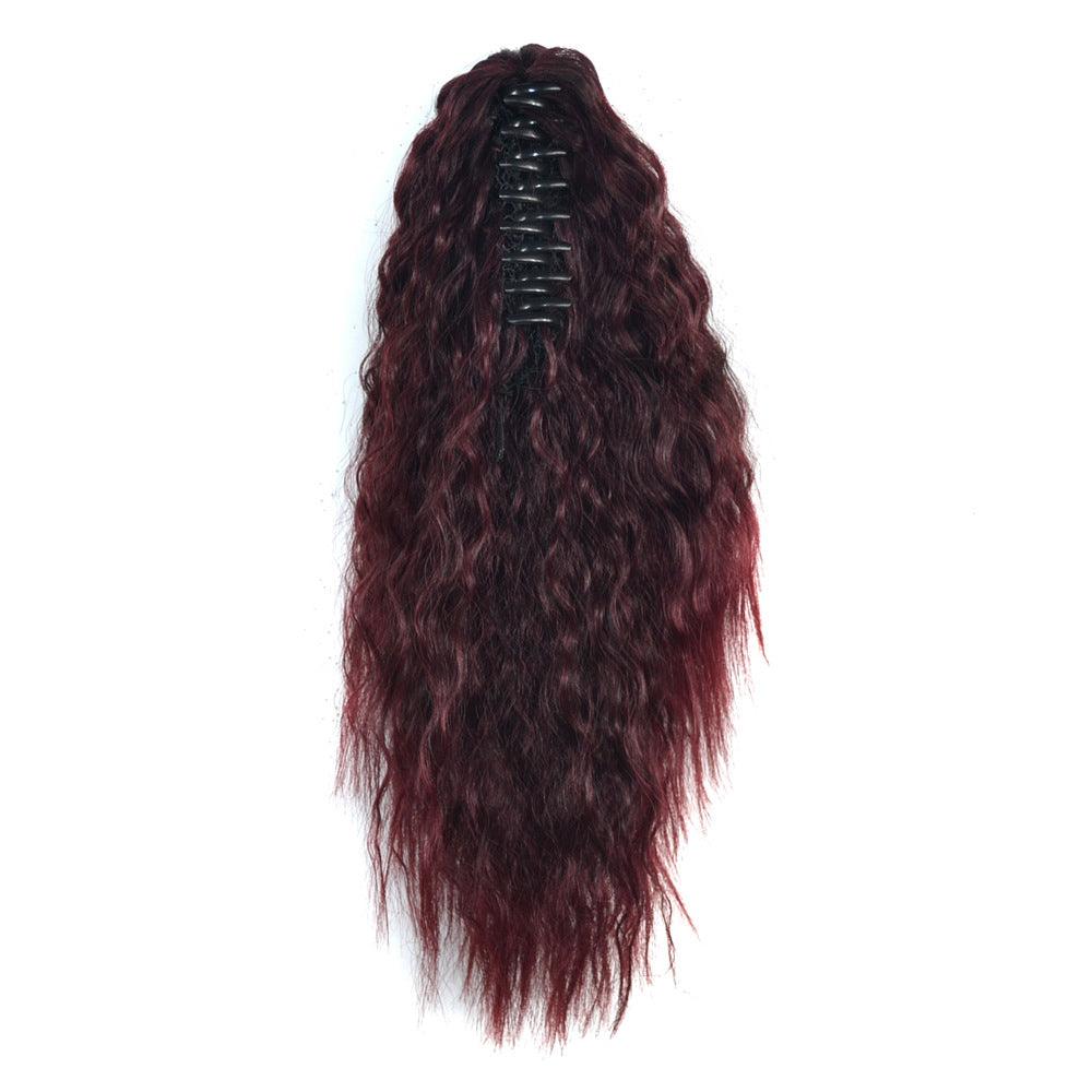 35cm 5 Colors Extension Girl Corn Wavy Fluffy Ponytail Wig - MRSLM