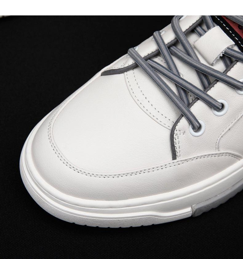 men's all-match leather low-top sneakers, view 6 - MRSLM
