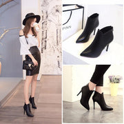 women's pointed ankle stiletto boots - MRSLM