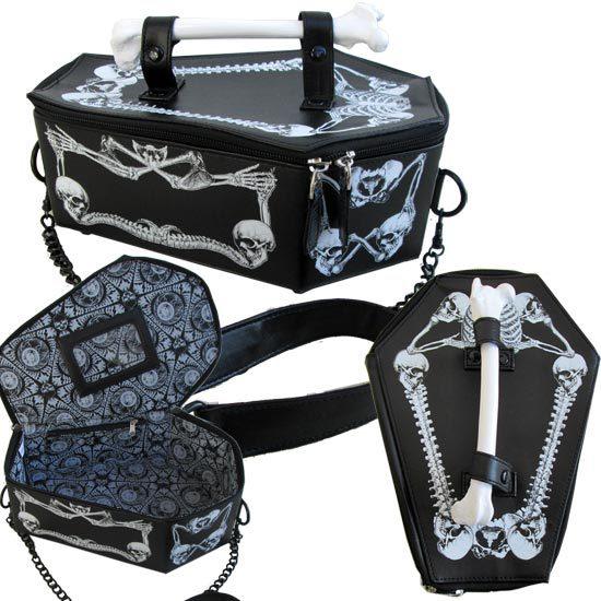 bat skeleton box handbag, view 6 - MRSLM