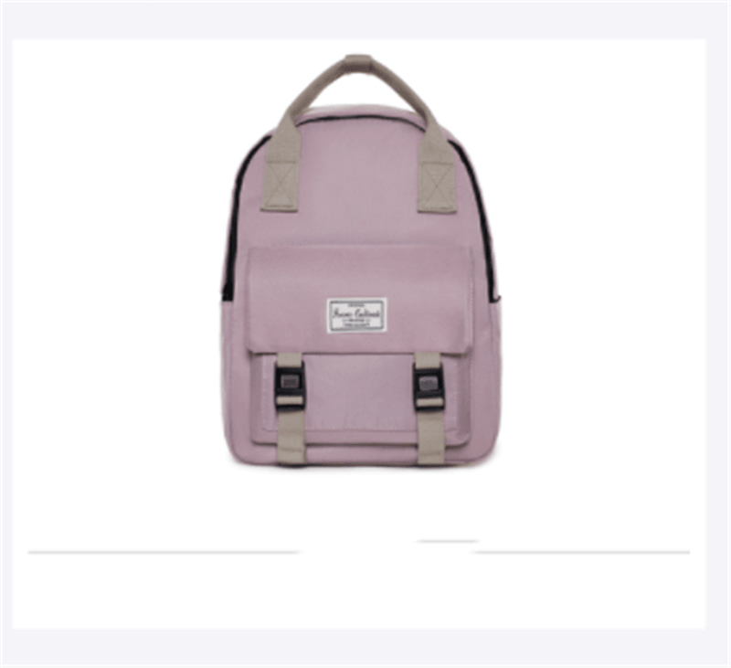 solid color college backpack, view 7 - MRSLM