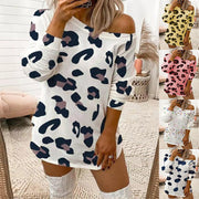 fashion print dress with long-sleeved shirt - MRSLM