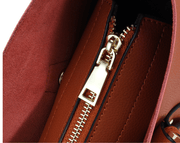 retro cowhide bucket shoulder bag, view 3 - MRSLM