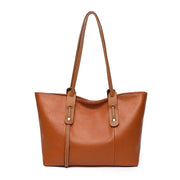 casual cowhide tote handbag, view 6 - MRSLM