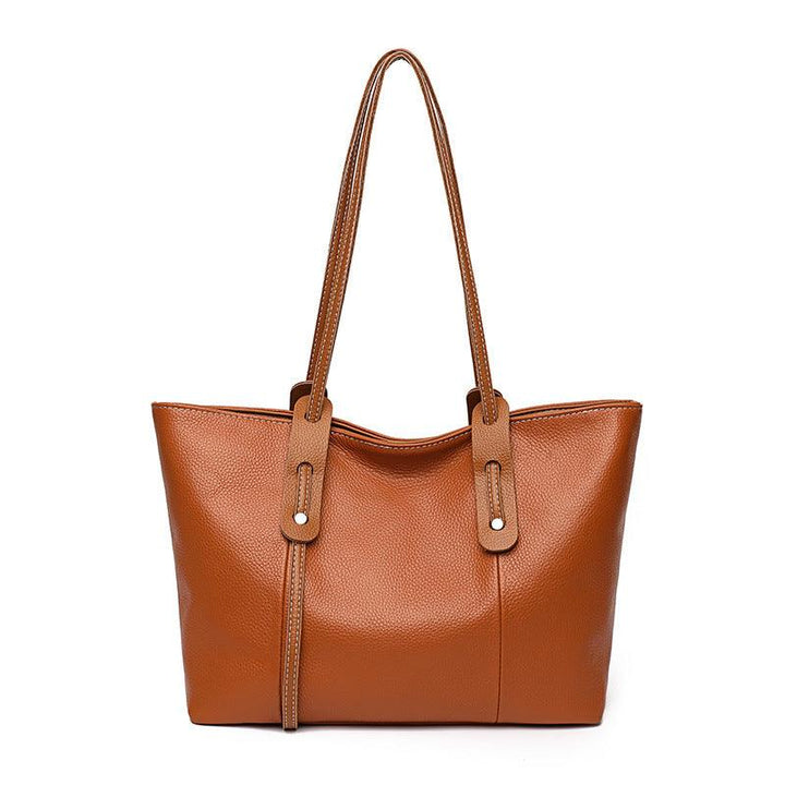 European And American Casual Top Layer Cowhide Handbag - MRSLM