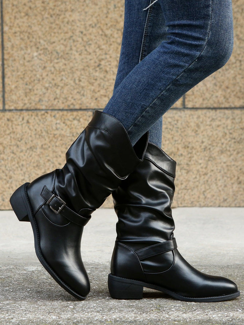 women's mid-tube rider boots, view 2 - MRSLM