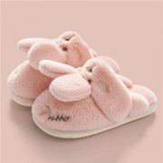 rabbit plush indoor slippers, view 2 - MRSLM