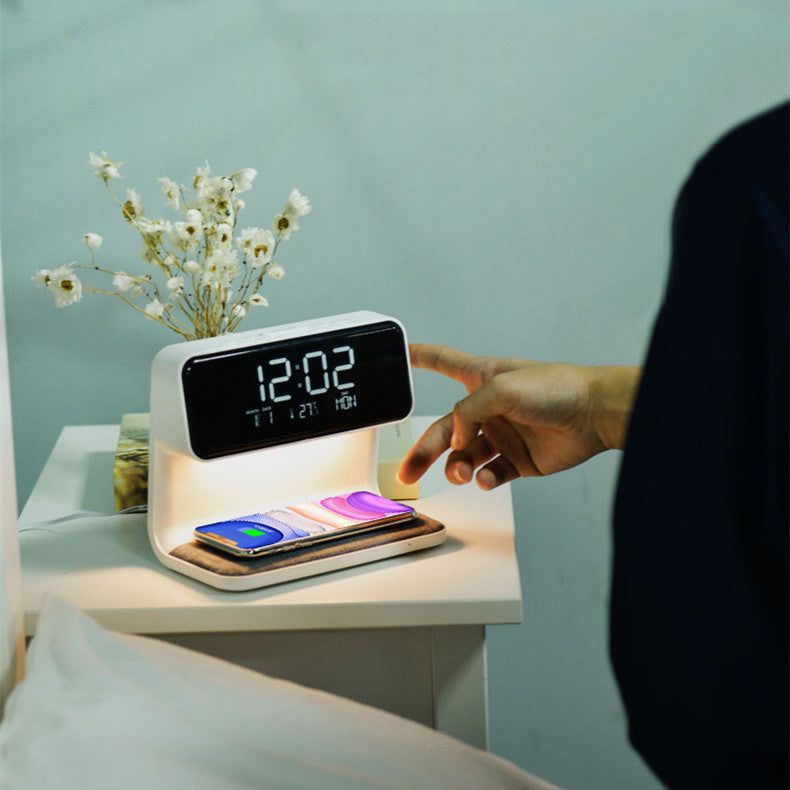 Perpetual calendar clock table lamp, view 2 - MRSLM