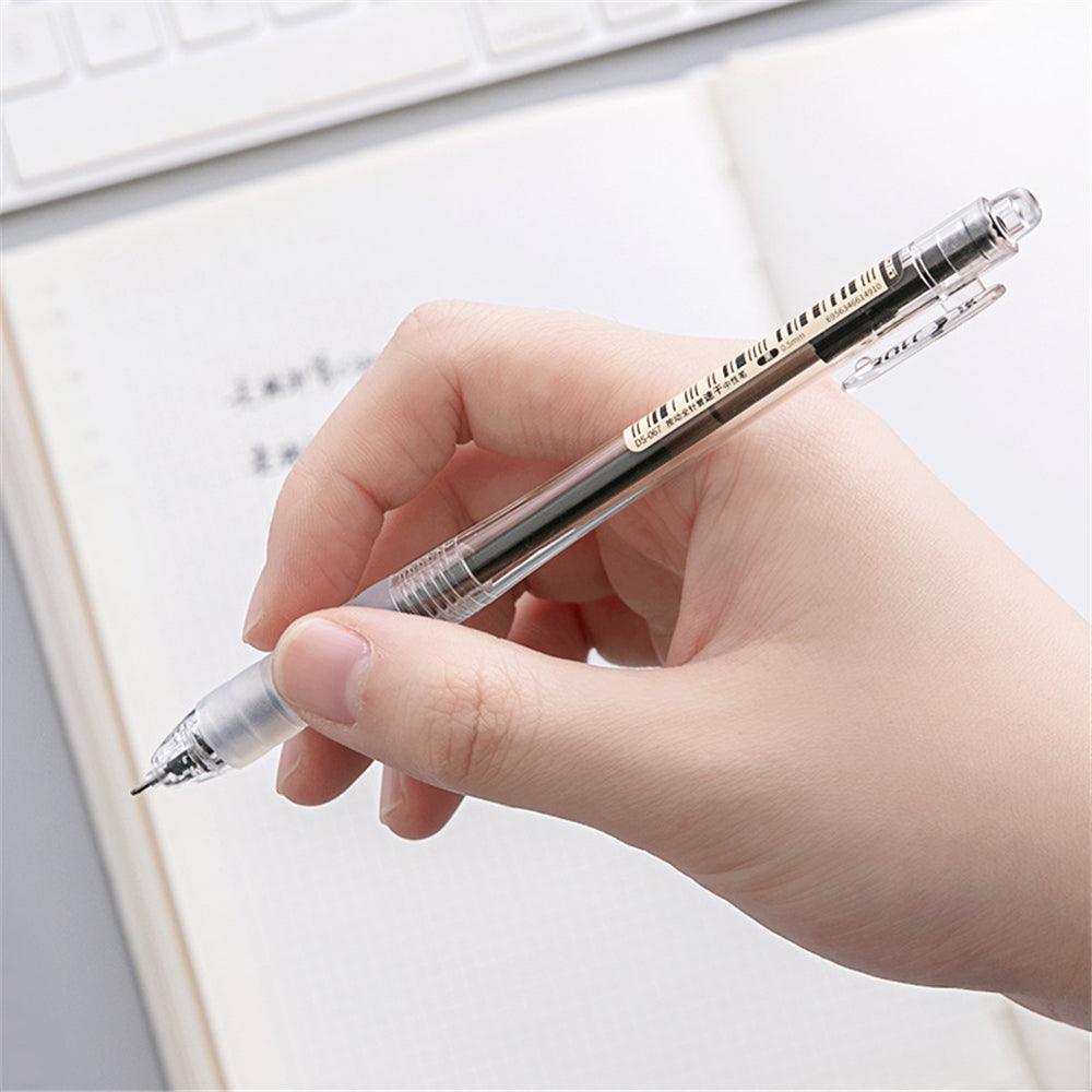 Dianshi DS-904/914/924 Netural Pen 0.38/0.5mm Nib Transparent Design Black Ink Gel Pen Writing Sketching Signing Pen For Students Office - MRSLM
