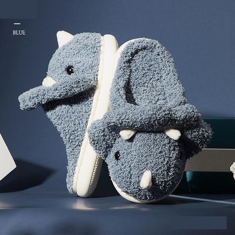 indoor non-slip couple cotton slippers, view 7 - MRSLM