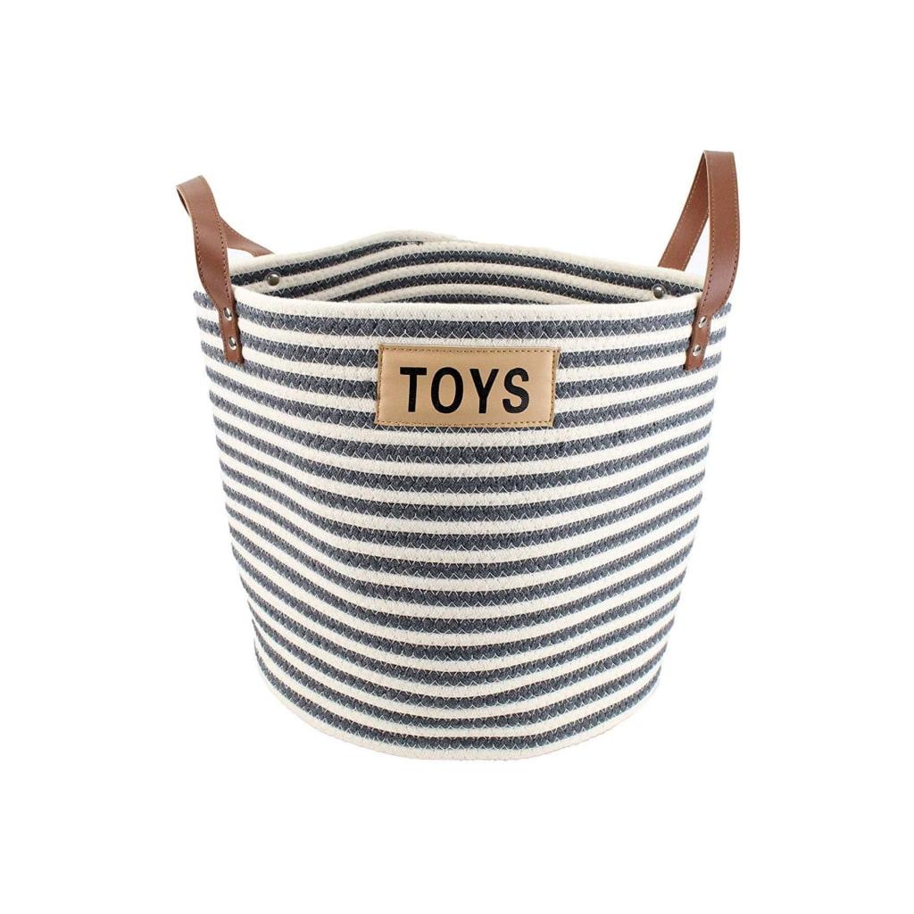 Cotton Rope Pet Toy Storage Basket - MRSLM