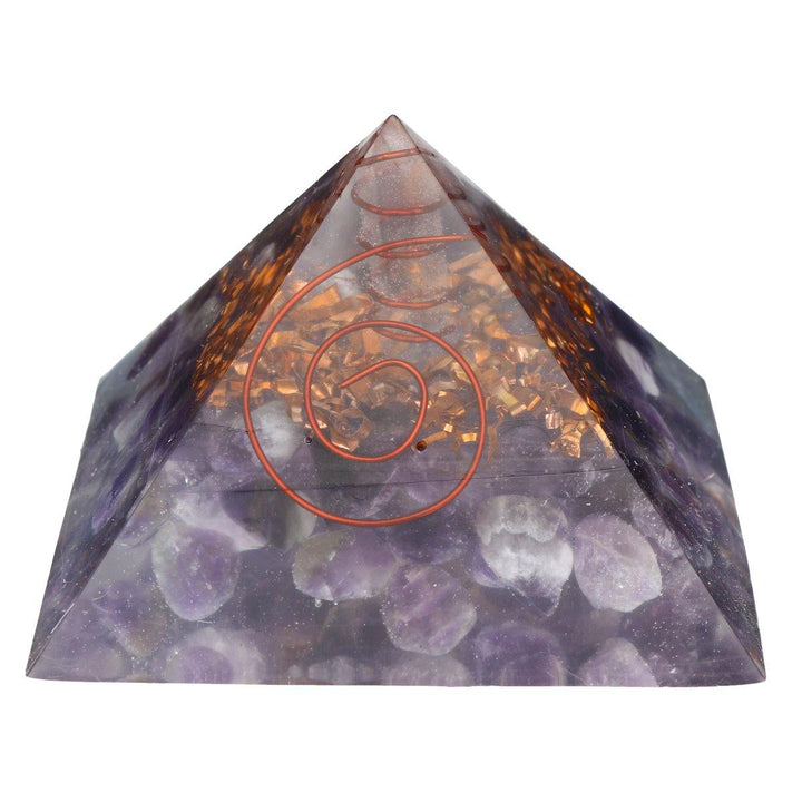Pyramid Crystal Gemstone Meditation Yoga Energy Healing Stone Home Desk Decorations - MRSLM