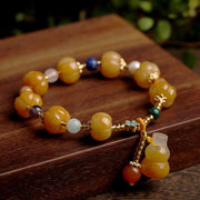 jade lotus bead bracelet, view 3 - MRSLM