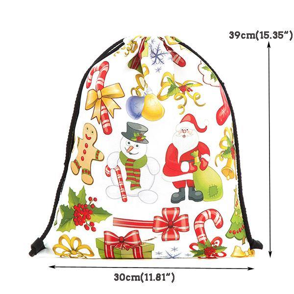 Christmas Backpack Shoulder Bag Drawstring Bag For Women Bag (#01) - MRSLM