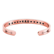 Stainless steel C-shaped bracelet, view 4 - MRSLM