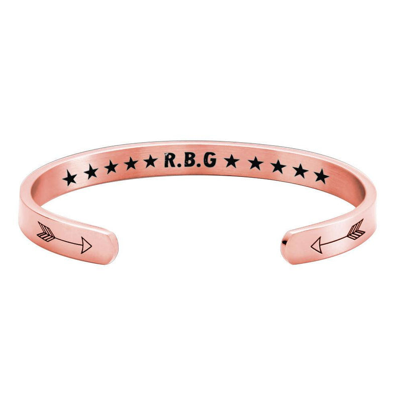 Stainless steel C-shaped bracelet, view 4 - MRSLM