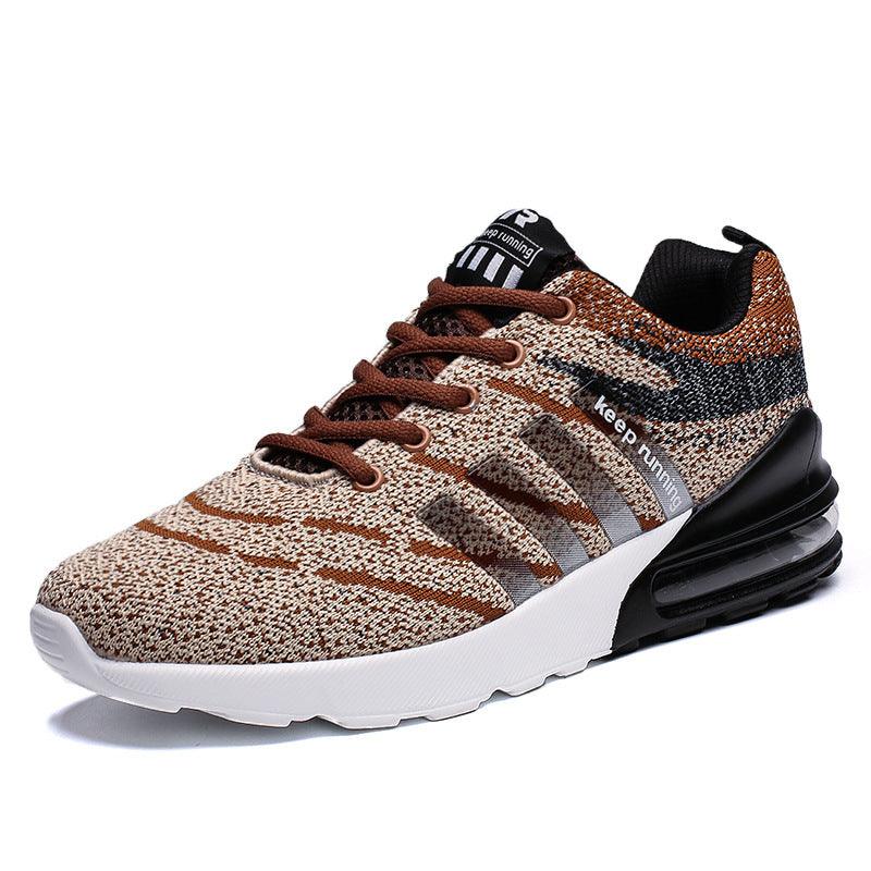 Men's flying woven mesh running shoes, view 9 - MRSLM