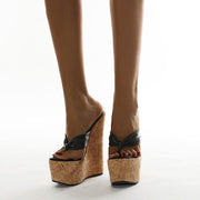 women's 16 cm high heel flip flop sandals - MRSLM