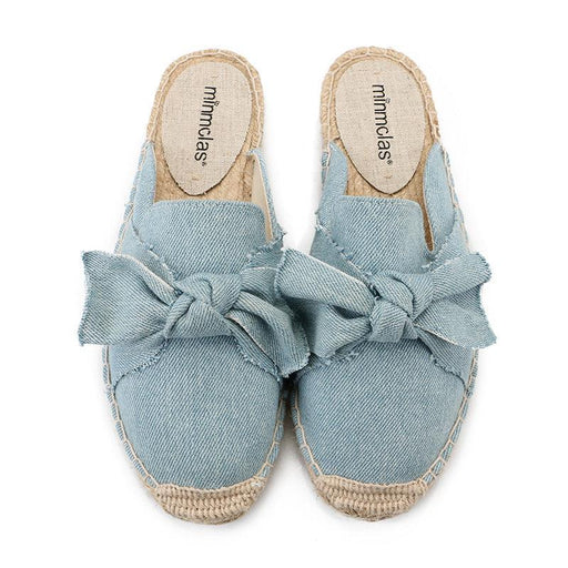 Women's embroidered bowknot fisherman shoes - MRSLM