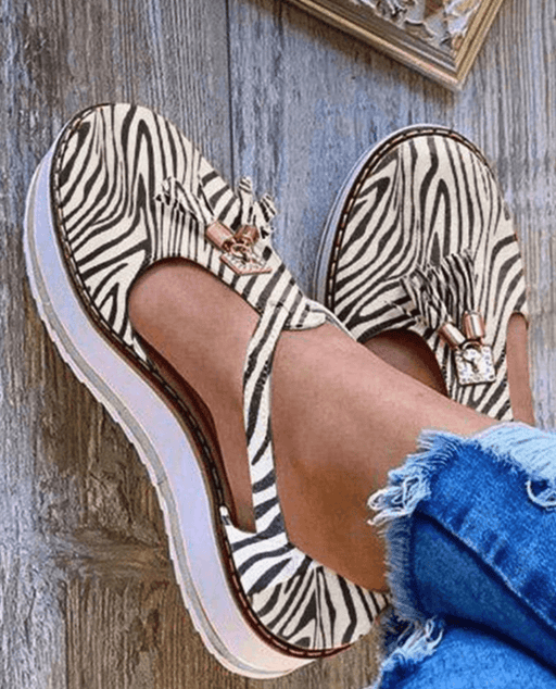 fringed platform sandals, view 4 - MRSLM