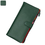 Ladies long RFID leather wallet, view 15 - MRSLM