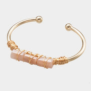 gold-plated crystal bracelet, view 7 - MRSLM