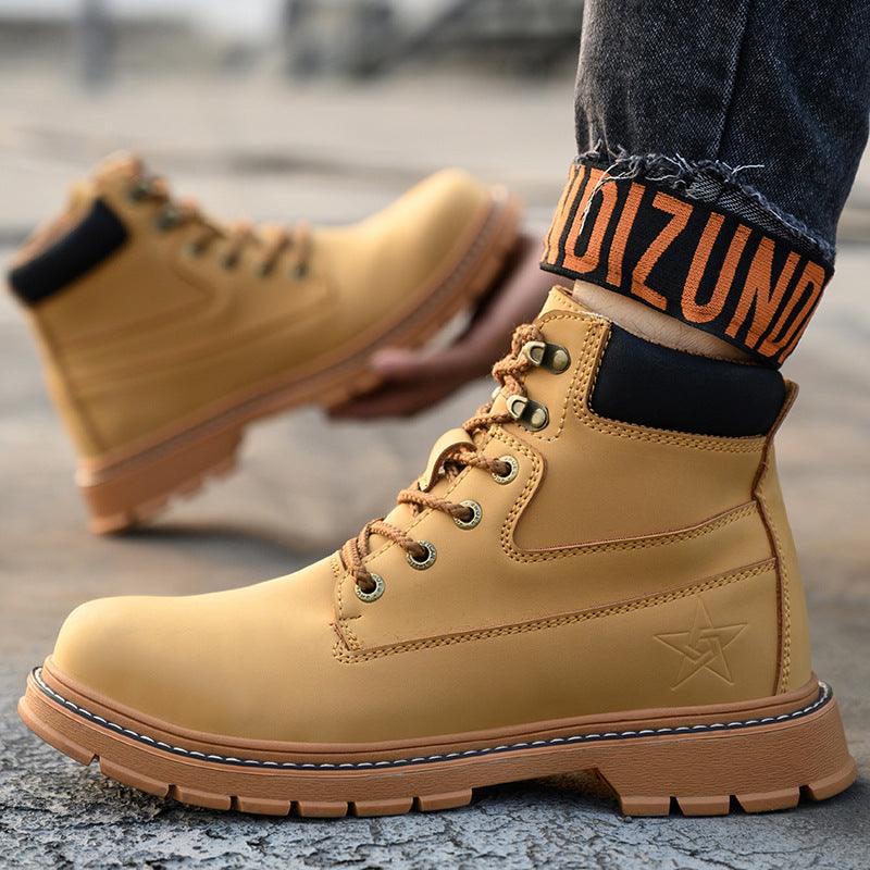 Microfiber leather anti-smash work shoes - MRSLM