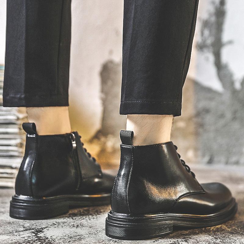 Men's pointed toe Martin boots, view 2 - MRSLM