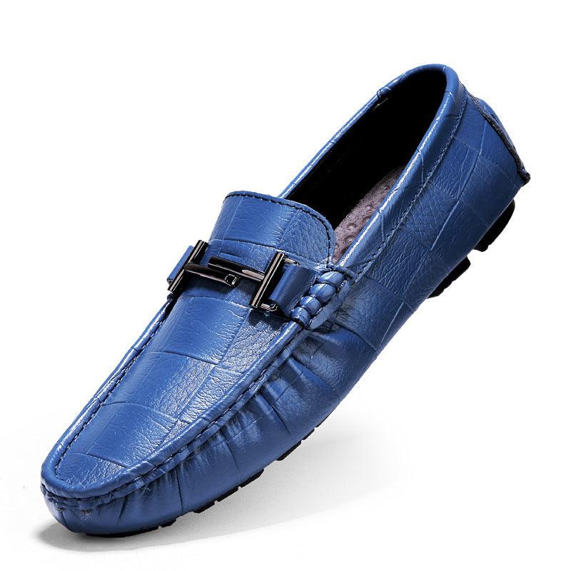 Men's casual cowhide leather shoes, view 3 - MRSLM