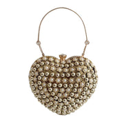 Heart diamond evening handbag, view 3 - MRSLM