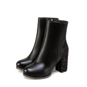 Women's sequined high heel ankle boots, view 5 - MRSLM