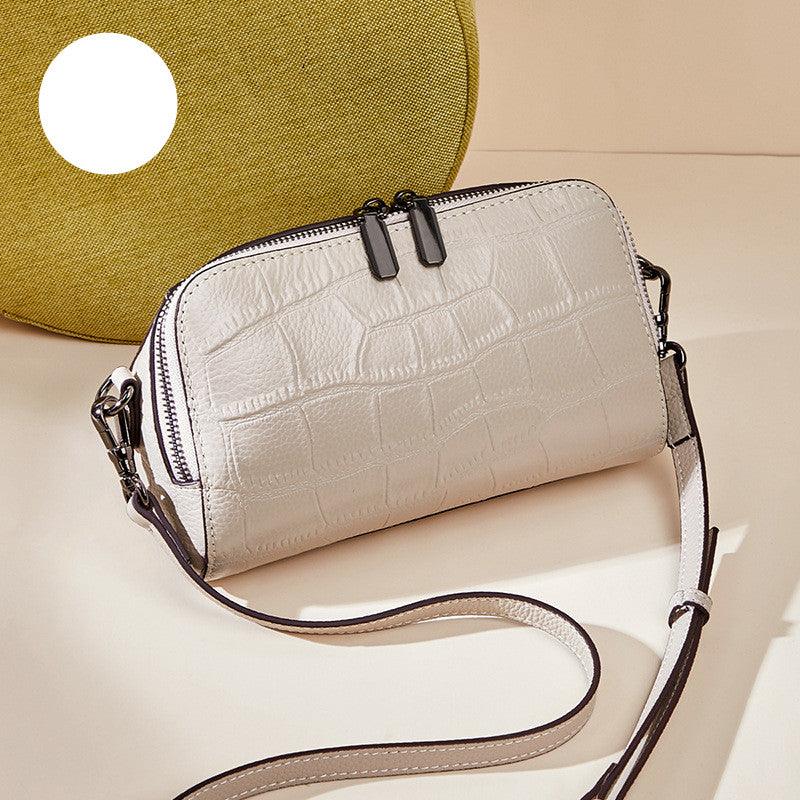 cowhide pillow shoulder bag - MRSLM