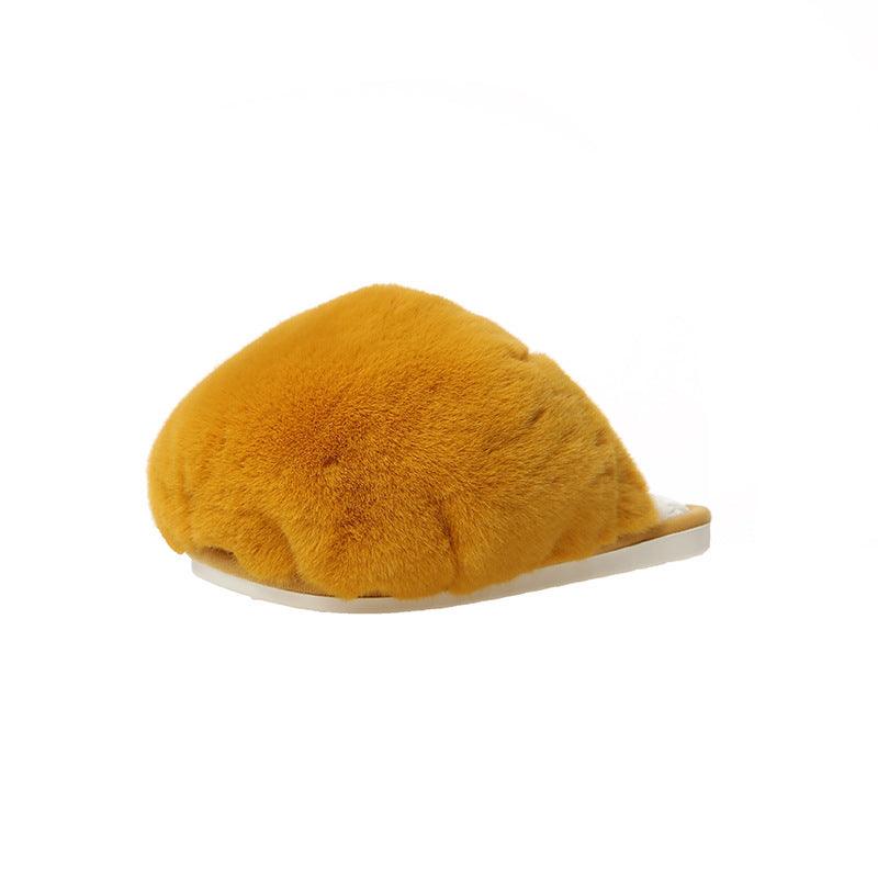 Ladies indoor plush warm slippers, view 5 - MRSLM