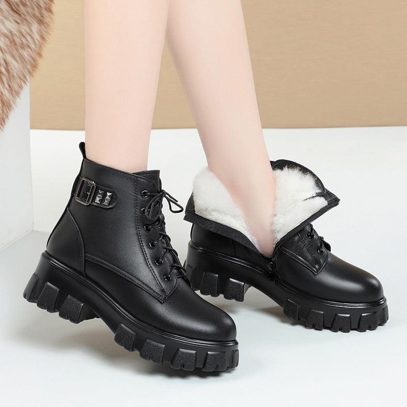 Women's short platform Martin boots - MRSLM