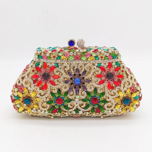 European And American Shell Type Metal Diamond Women's Evening Bag - MRSLM