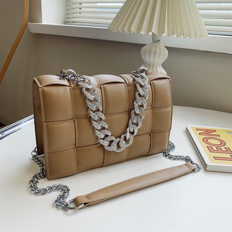 woven chain crossbody bag, view 3 - MRSLM