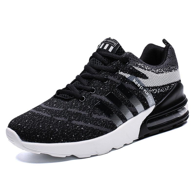 Men's flying woven mesh running shoes, view 3 - MRSLM