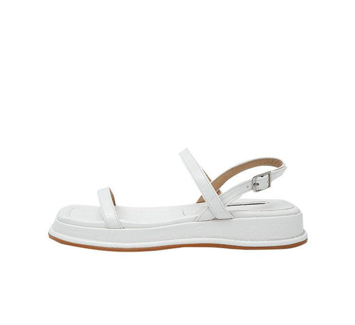 Platform Sandals Trifle Buckle With Square Toe Beach Roman Shoes - MRSLM