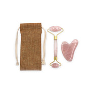 rose quartz face roller and gua sha set - MRSLM