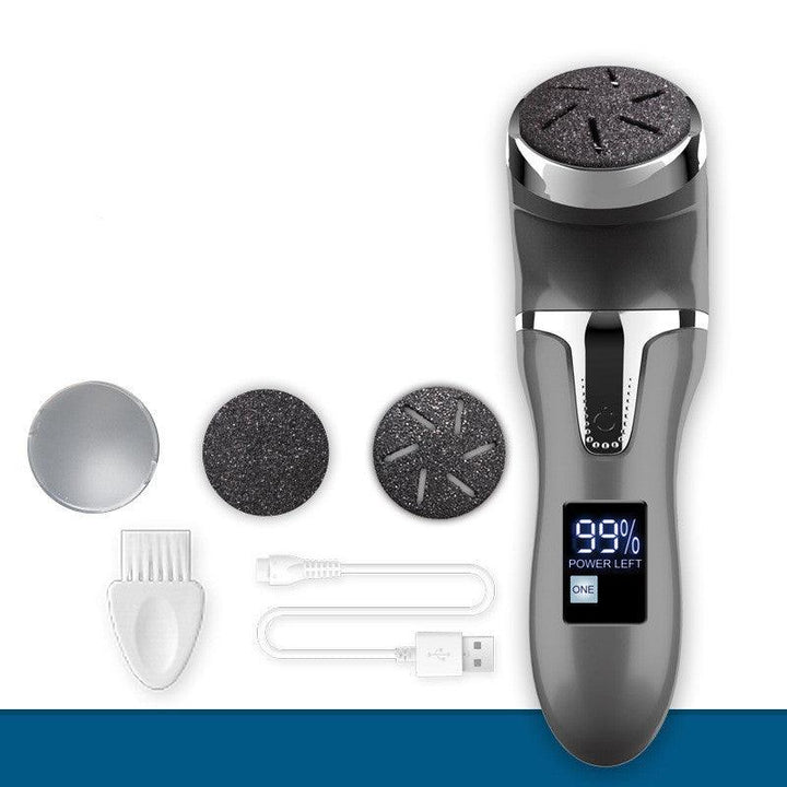 LCD Digital Display Electric Vacuum Cleaner Foot Scrubber Peeling Pedicure Device - MRSLM