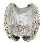 rhinestone evening clutch bag, view 5 - MRSLM