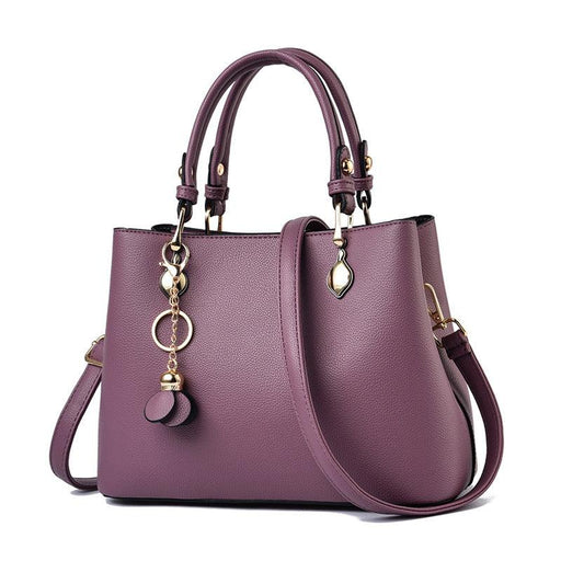 retro pu leather handbag, view 3 - MRSLM