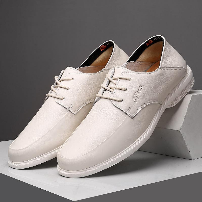 Men's business dress casual leather shoes, view 6 - MRSLM