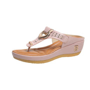 Women's wedge platform flip flops, view 9 - MRSLM