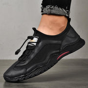 men's low-top cowhide sports casual shoes, view 4 - MRSLM