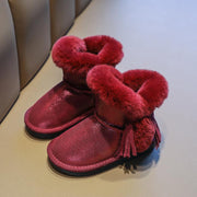 Girls' winter plush thick cotton boots, view 2 - MRSLM
