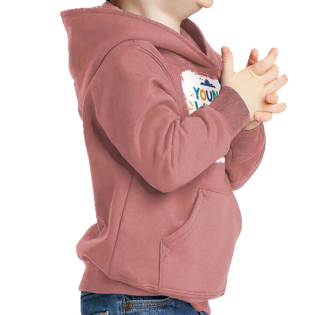Young and Wild Toddler Pullover Hoodie - Awesome Sponge Fleece Hoodie - Colorful Hoodie for Kids - MRSLM