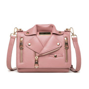 women's PU rivet messenger bag, view 3 - MRSLM