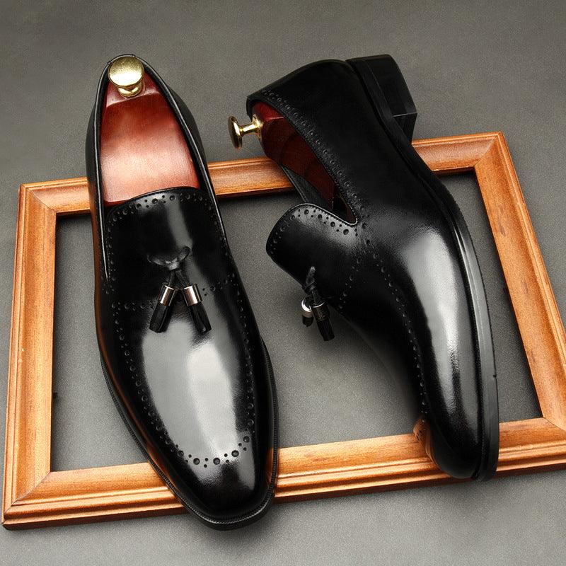 Men's cowhide business wedding shoes - MRSLM