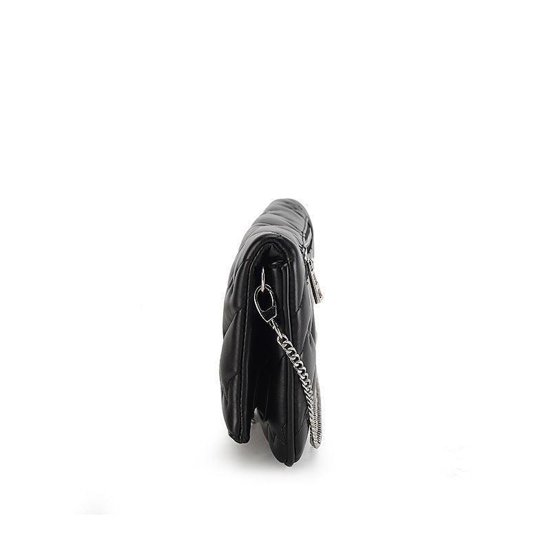 black leather crossbody bag, view 6 - MRSLM